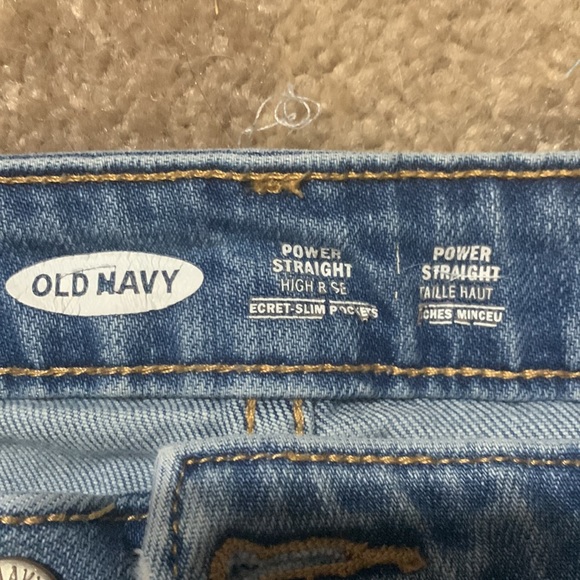 Old navy high waisted straight leg jeans - Picture 2 of 2